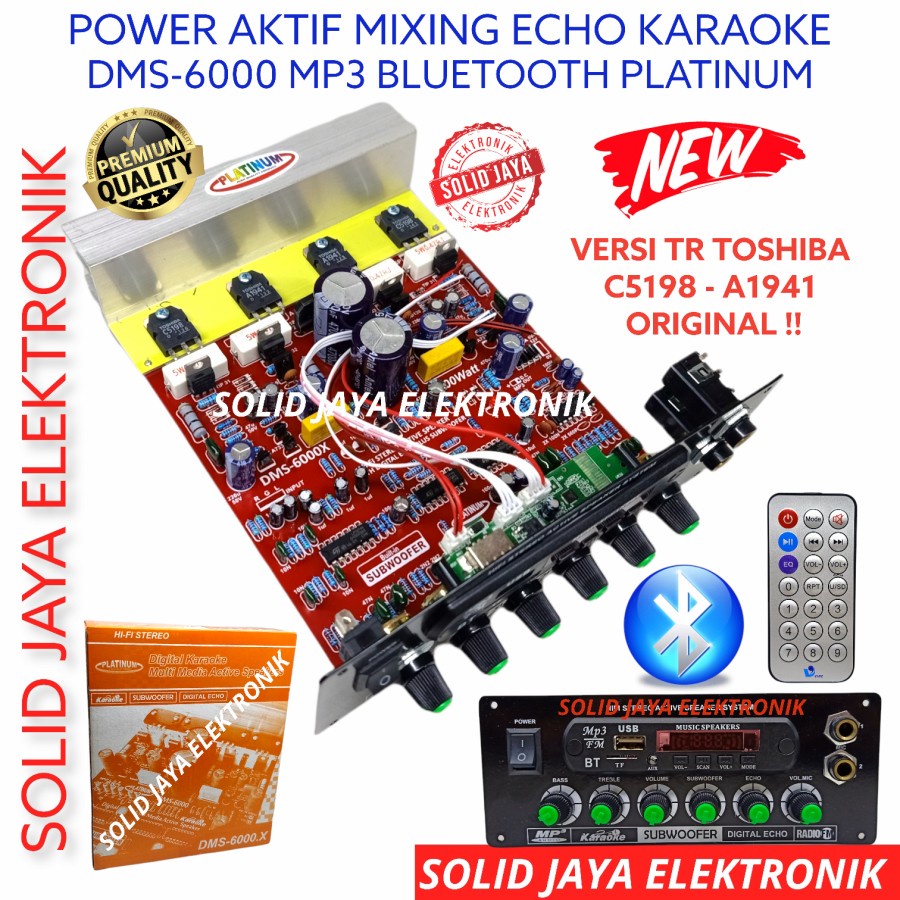 KIT POWER SPEAKER AKTIF STEREO DMS6000 TR FINAL TOSHIBA C5198 A1941 ORIGINAL ASLI SUBWOOFER AMPLIFIE