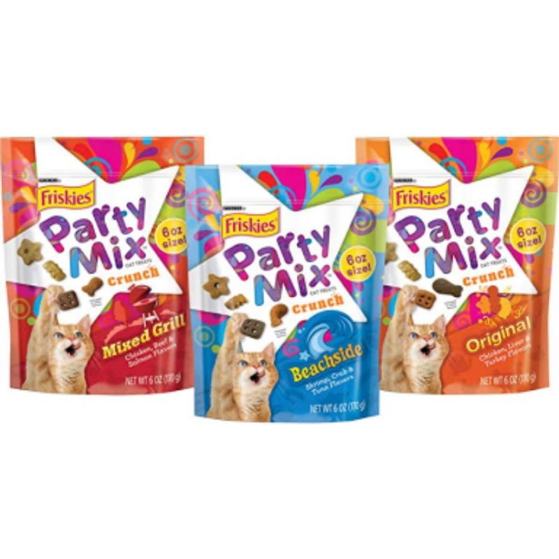 Purina friskies party mix cat treats 60g