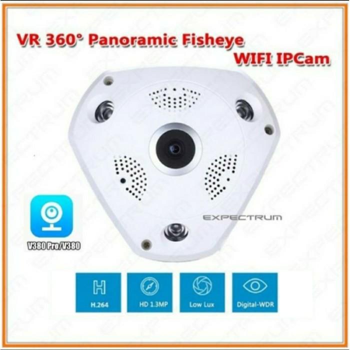 Cam Ip Camera / Ip Cam Vr V380. Wireless Fish Eye 360 Panoramic Lens Cam