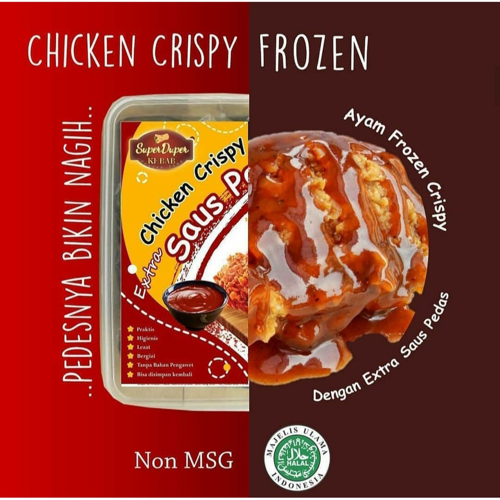 

Ayam Crispy Saus Pedas (Frozen)