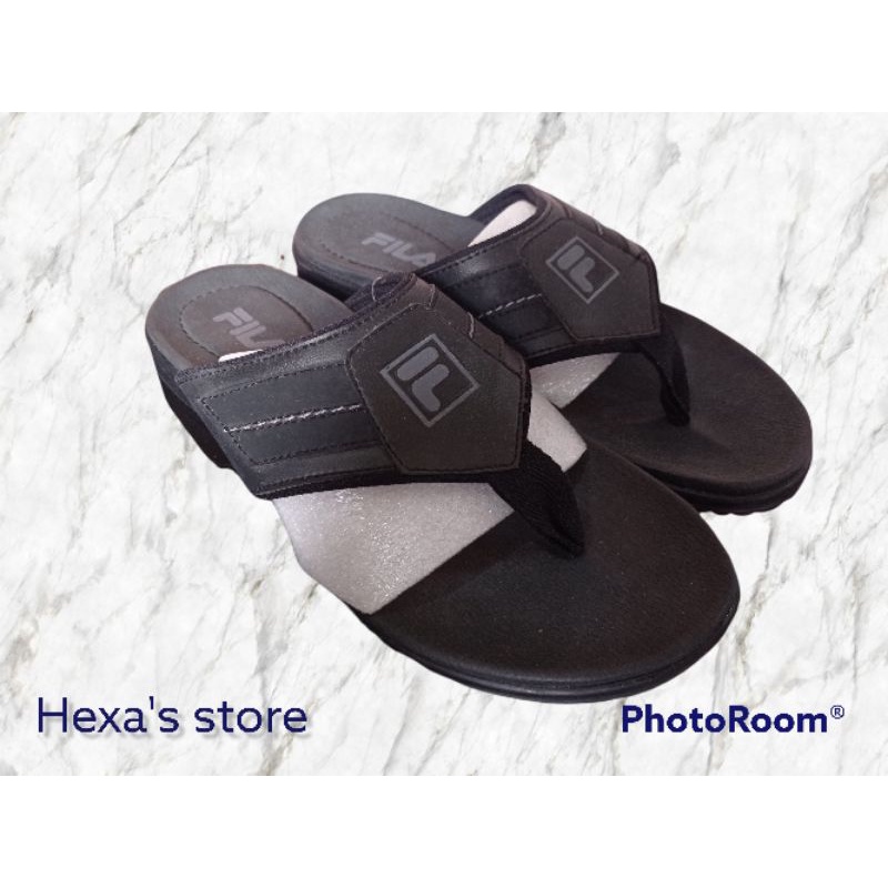 Sandal fila sanz 41 chr black ukuran 41 original