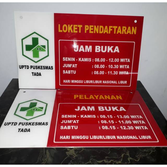 Akrilik Papan Jam Buka Shopee Indonesia