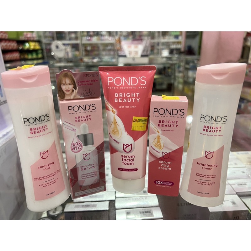 Paket ponds white beauty/bright beauty series lengkap dan murah