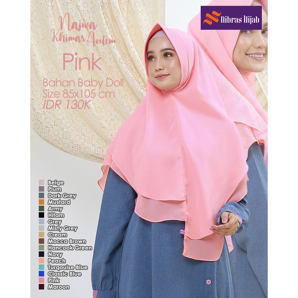 NIBRAS HIJAB NAJWA KHIMAR ANTEM BAHAN BABY DOLL