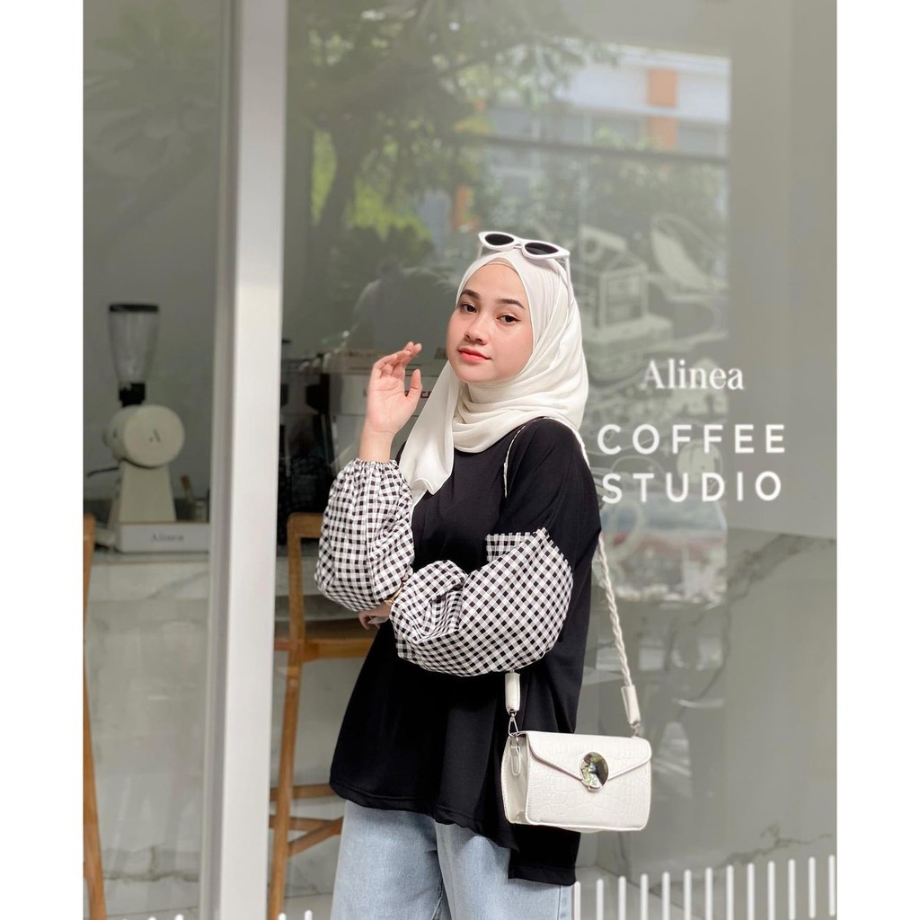 Anggi Blouse Atasan Top Remaja Muslim Wanita l Korean Style