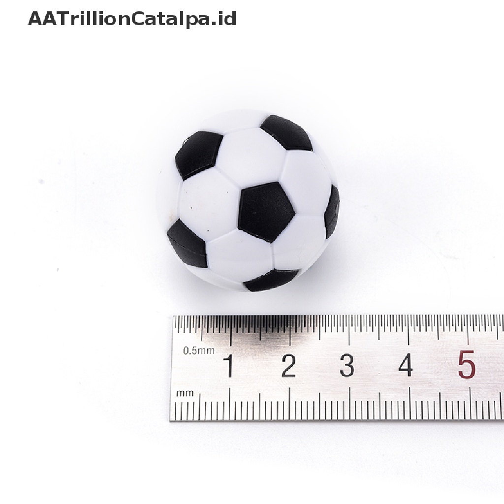 Aatrillioncatalpa 4pcs Bola Foosball 32mm Bahan Plastik Warna Hitam + Putih