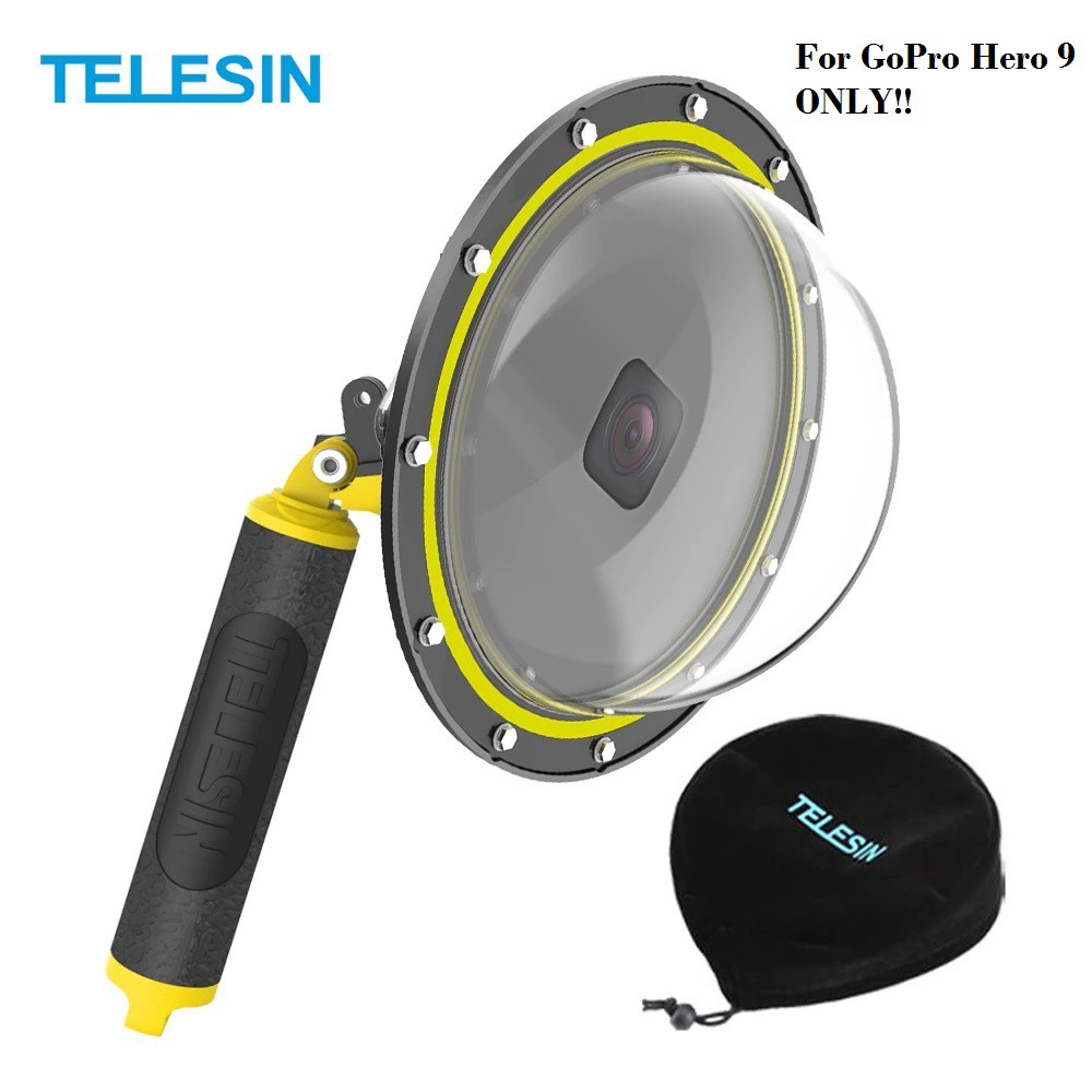 TELESIN 6-inch Dome Port GoPro Hero 9 - 30M Waterproof - GP-DMP-T09