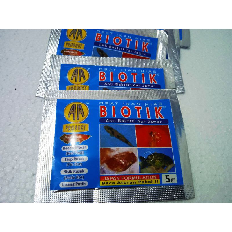 AA BIOTIK Obat ikan hias Anti Bakteri dan Jamur