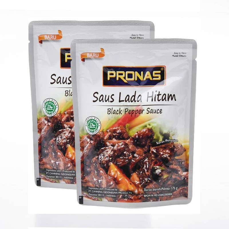 Pronas Saus Lada Hitam Black Pepper Sauce 175gr