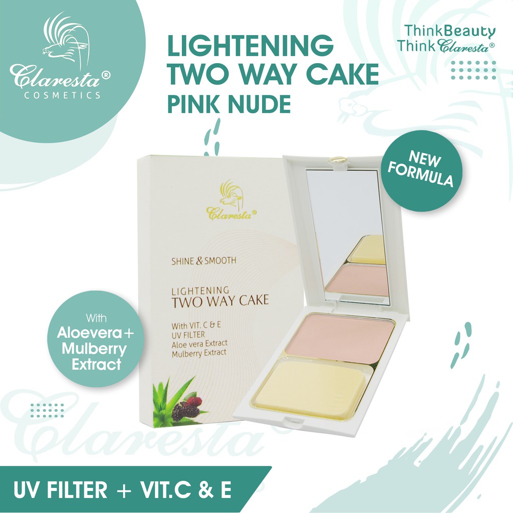 CLARESTA Shine&amp;Smooth Lightening Two Way Cake