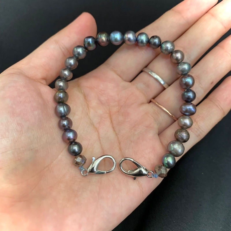 Konektor mutiara air tawar asli