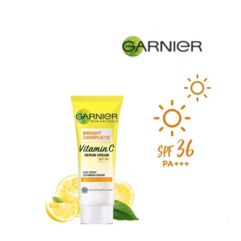 Jual Garnier Bright Complete Vitamin C Serum Cream spf 36 20 40 ml
