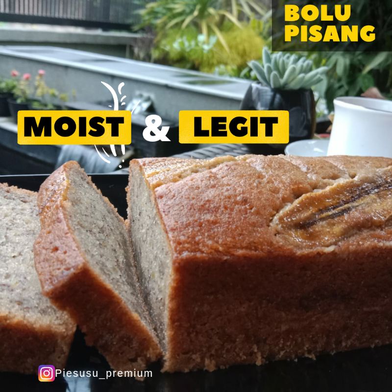 

BOLU PISANG MOIST | BANANA CAKE | BOLU PREMIUM | CAKE PREMIUM | ukuran 22 x 10 x 6