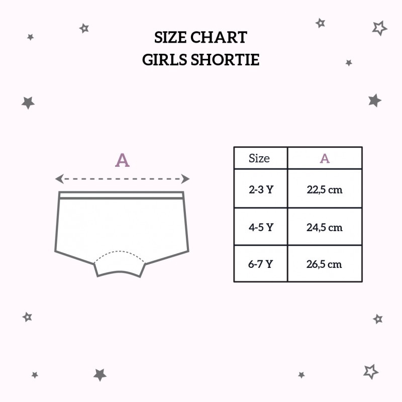 CDB004 BOXER ANAK PEREMPUAN LITTLE PALMERHAUS GIRLS SHORTIE ISI 1 PCS