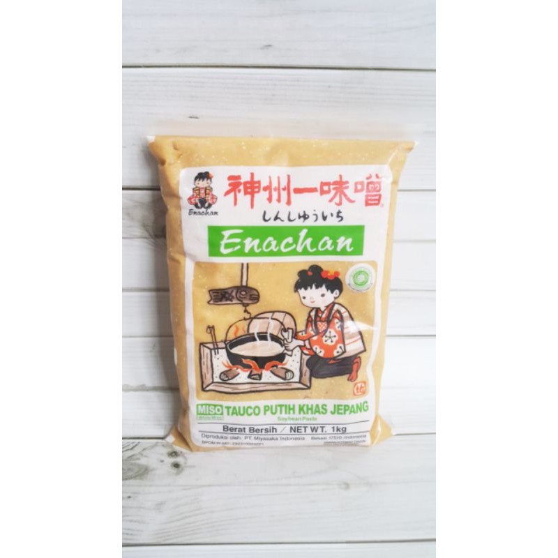 Enachan Pasta Miso Putih 1 kg Halal | Tauco Ala Jepang untuk Sup Miso Soup Ramen udon