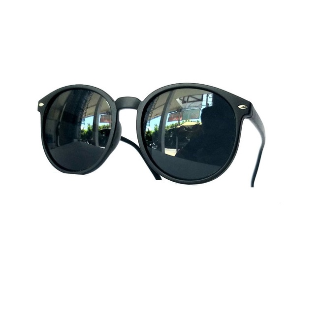 KACAMATA BULAT HITAM PRIA WANITA