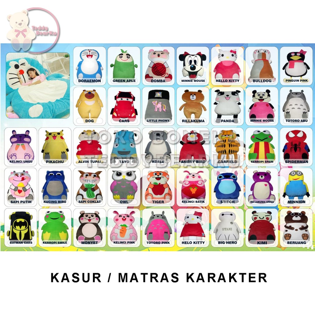 KASUR / MATRAS KARAKTER LUCU DAN EMPUK BISA CUSTOM