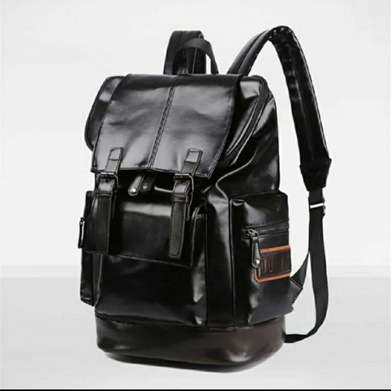 Ransel Backpack Kulit / Muat Laptop / Ransel Milenial