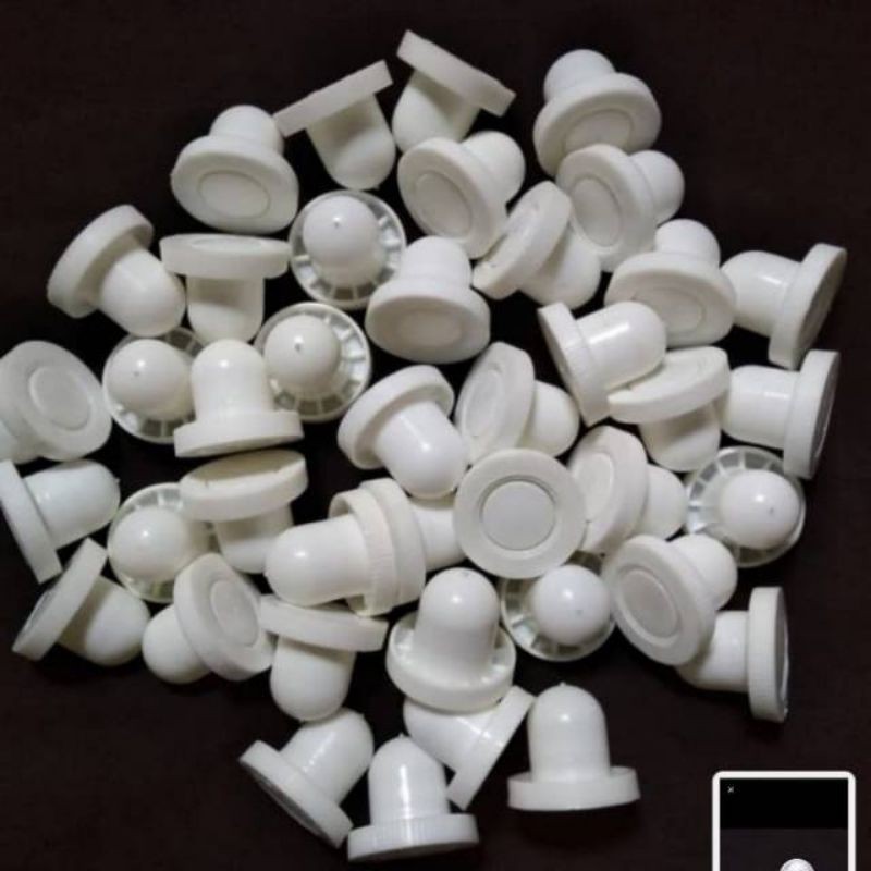 / 10 ( SEPULUH) Tutup Botol Bensin Putih / Tutup Botol 1 liter Merah / Tutupan Botol Bensin Kaca  li