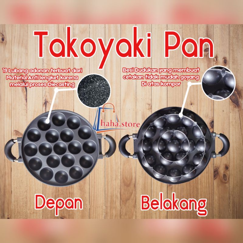 Cetakan takoyaki 19 lubang - Cetakan kue 19 lubang SUGGO - Cetakan 19 lubang Suggo - Cetakan Kue Takoyaki Suggo