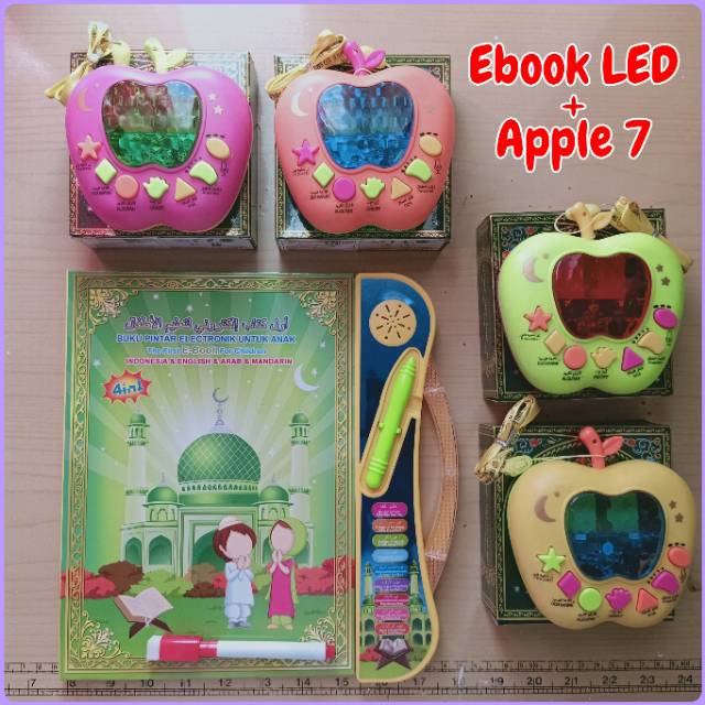 [✅COD] PAKET HEMAT USB CHANGER  MAGICBOOK 4 IN 1 + APPLE LEARNING QURAN FREE BUBBLE WRAP EBOOK + APPLE  QURAN-5