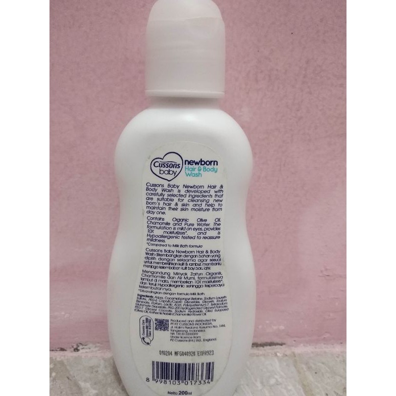 Cussons Baby New Born Hair &amp; Body Wash 100ml, 200ml