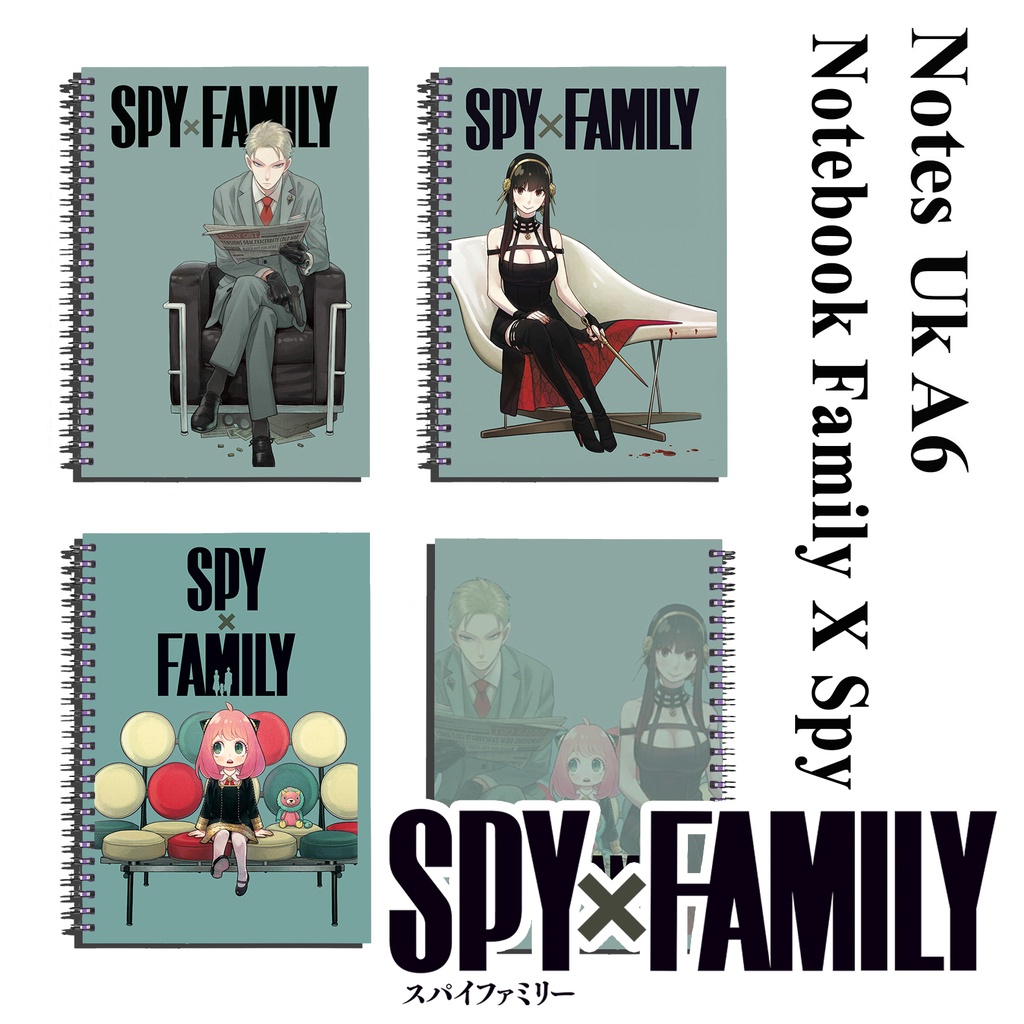 

note book / buku catatan / anime spy x family ukuran a6 full colour murah
