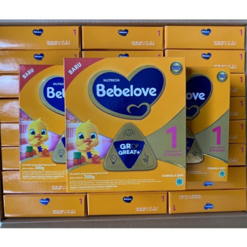 BEBELOVE 1 Gold Soya 0-6 Bulan 170g | Susu Bubuk Formula Bayi Newborn Bebelove Great+ 200 gram / 170g