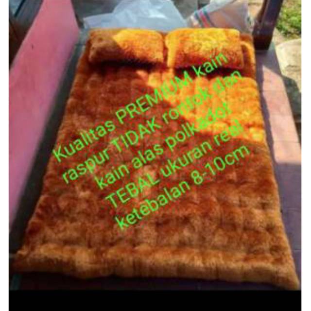 KASUR BULU GENDER /SURPET GENDER RASPUR FREE BANTAL 2 TEBAL 8-10cm ukuran jumbo 140cmx185cm TERLARIS