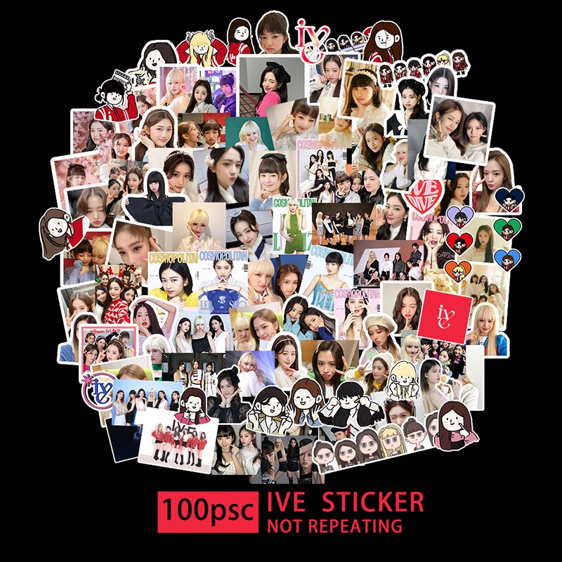 100pcs / set Stiker IVE 2022 ELEVEN Untuk Diary / Koper / Foto