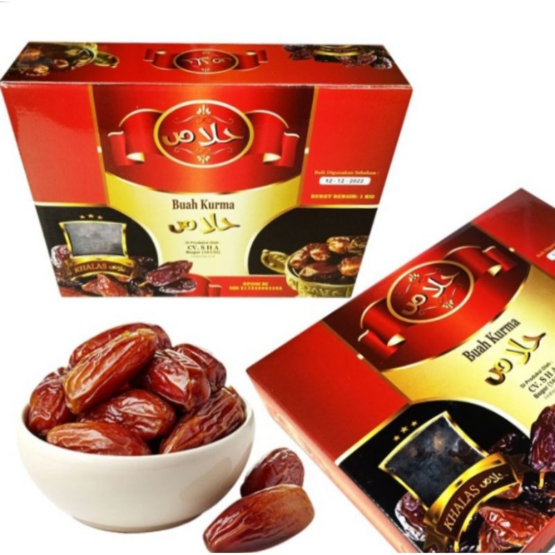 

ADR Kurma GOLDEN DATES khalas 1 kg best seller - Al TAAJ Golden Khalas