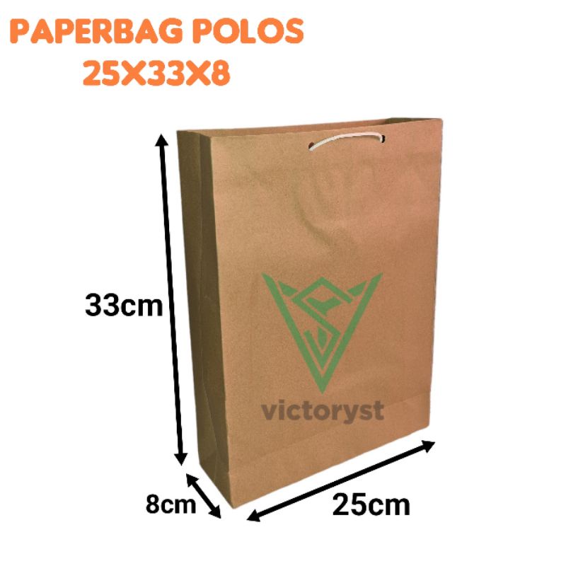 

25x33x8 paper bag kantong kertas a4 FOLIO gift bag ulang tahun [LUSIN]