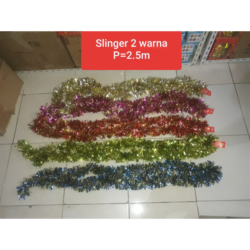 Slinger Natal / Ornamen Natal / Rumbai Rumbai Emas