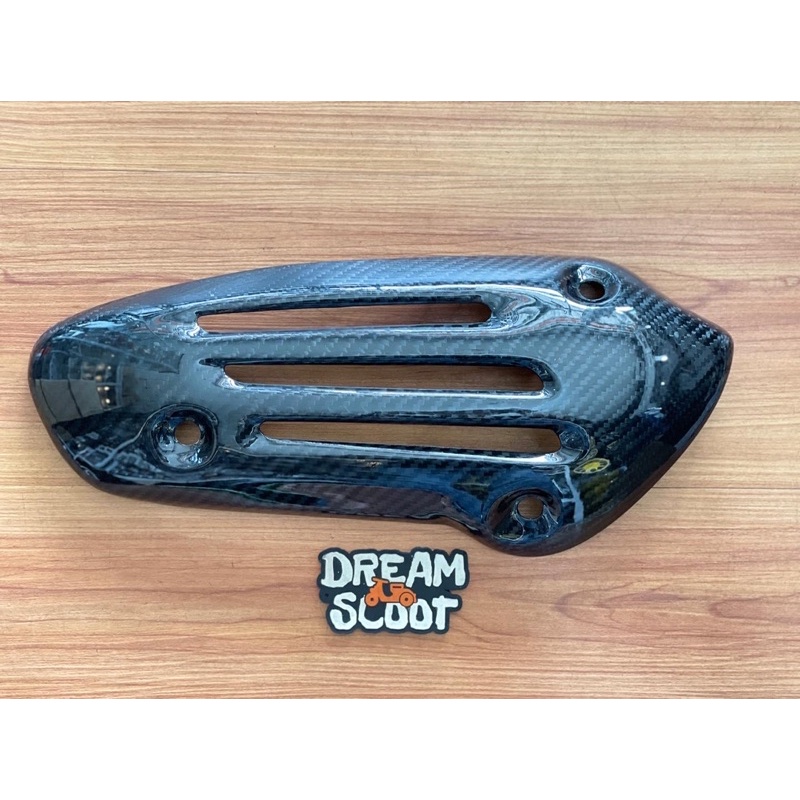 Pure dry Carbon Cover knalpot Virtu Original carbon Vespa Sprint Vespa Sprint Vespa s Vespa LX Vespa