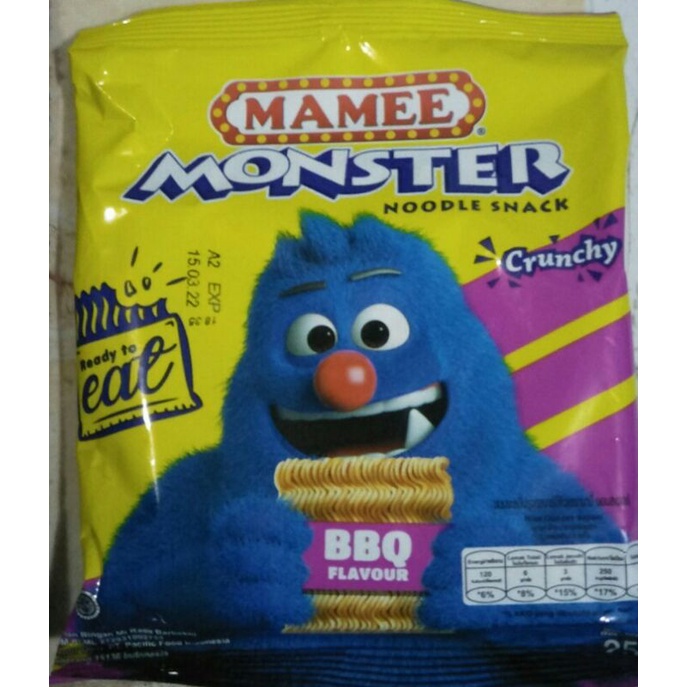 

Mamee Monster Snack 25gr BBQ