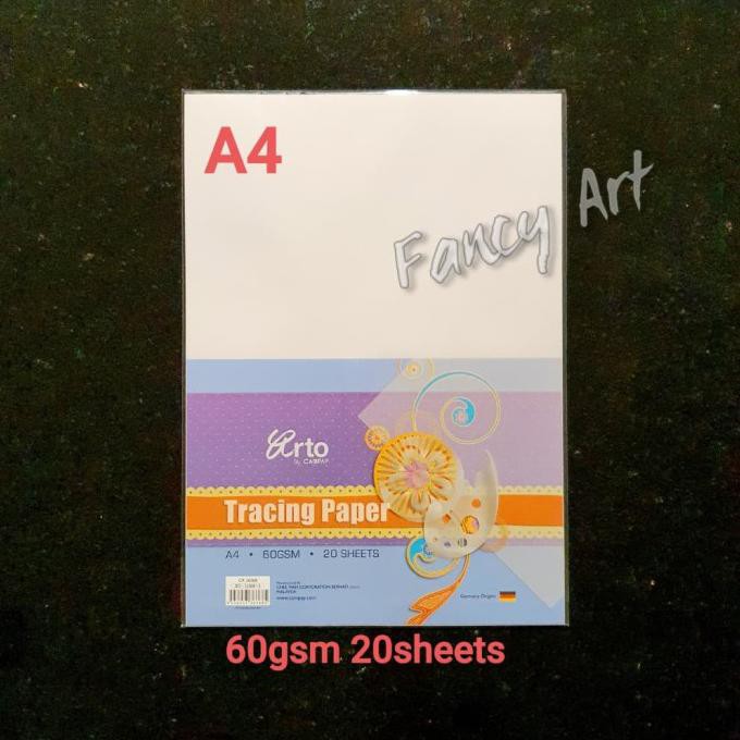 

Buruan Arto Tracing Paper A4 / Kertas Kalkir ( 60Gsm 20Sheets ) Bagus