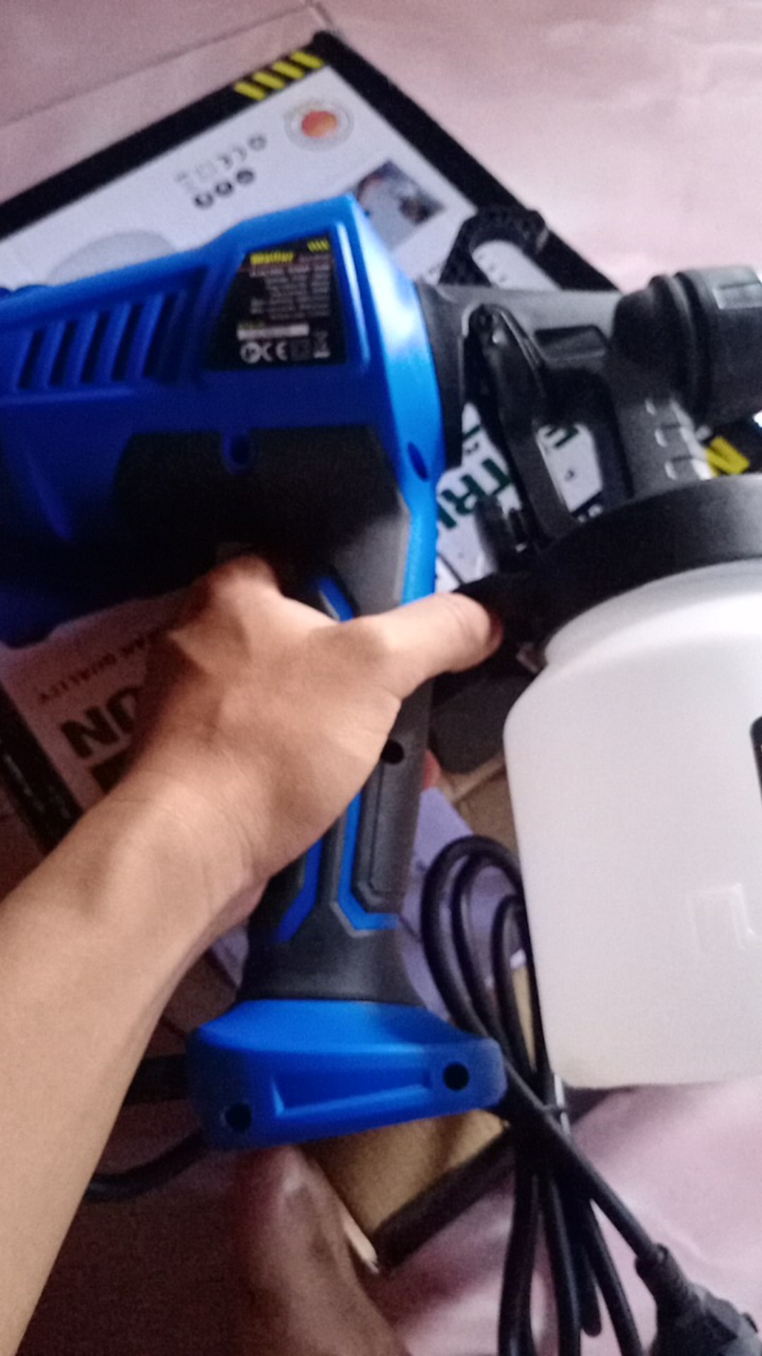 Spray Gun Elektrik Alat Semprot Cat Elektrik Mollar Spray Gun Listrik Tanpa Kompresor