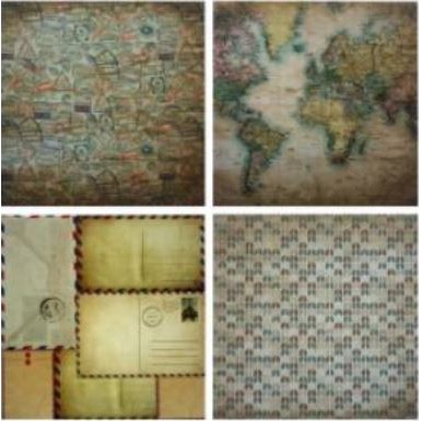 Scrapbooking Patterned Paper 6&quot;x6&quot; - The Postal Service (24 sheets)