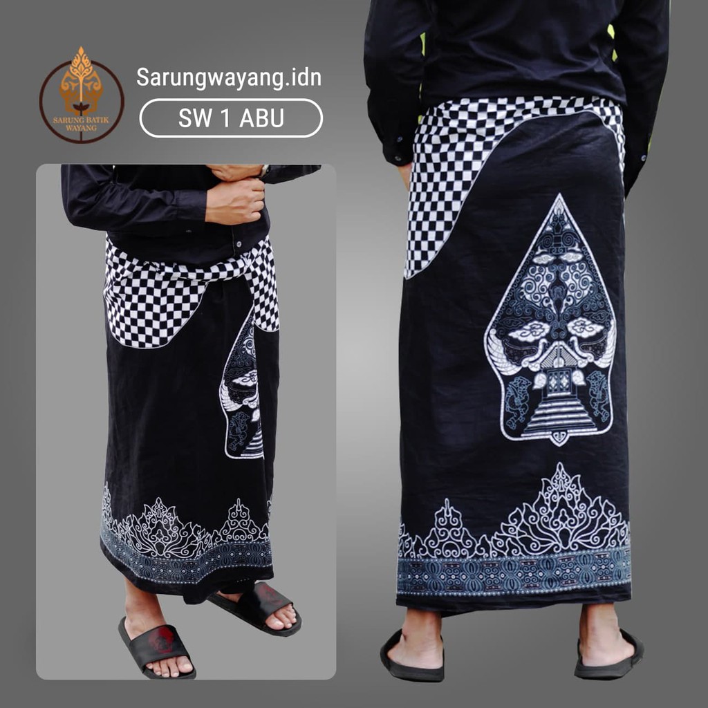 SARUNG GUNUNGAN | SARUNG PRIA MOTIF WAYANG