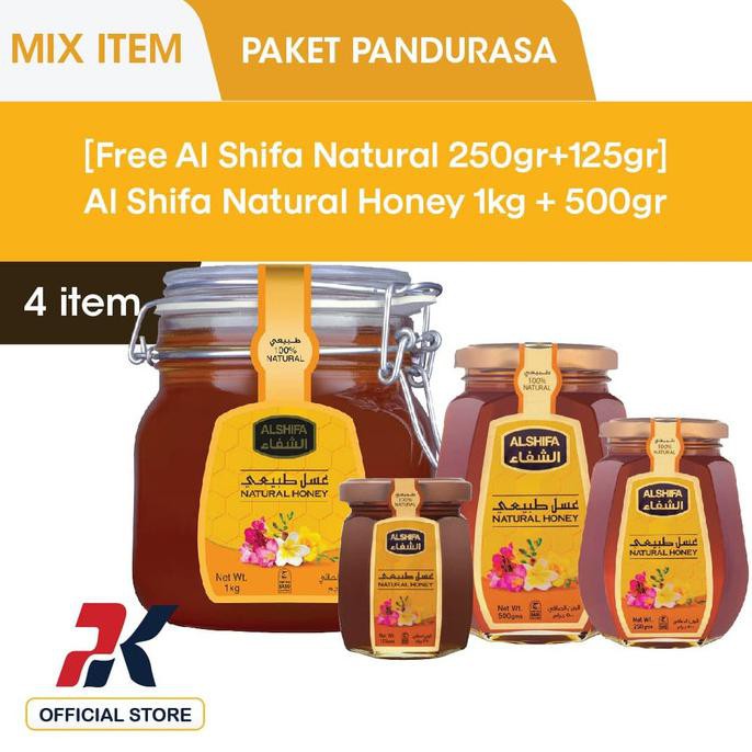 

FREE AL SHIFA NATURAL 250GR+125GR AL SHIFA NATURAL HONEY 1KG + 500GR