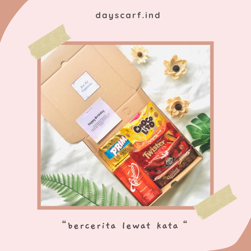 

Snack Box Kado Ulang Tahun Natal Hari Raya Lebaran | Hampers Lebaran