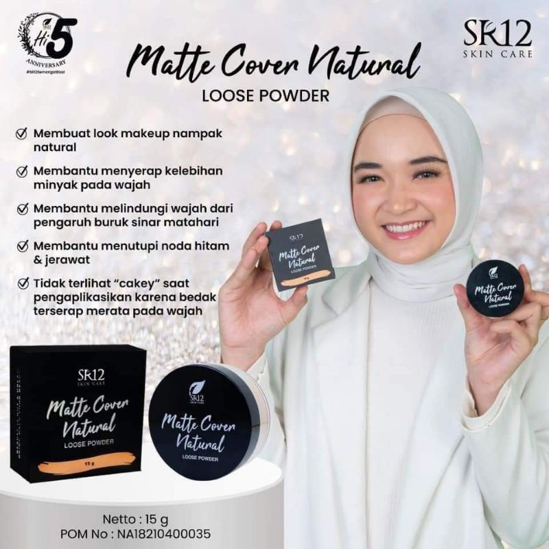 Bedak Tabur SR12 / Loose Powder SR12 / Bedak Tabur Matte
