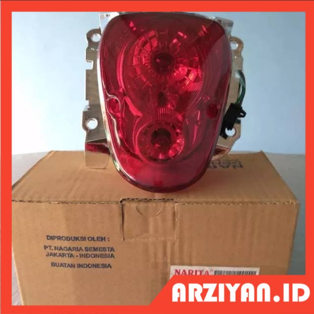 stoplamp lampu belakang assy red honda scoopy karbu old 2010-2013