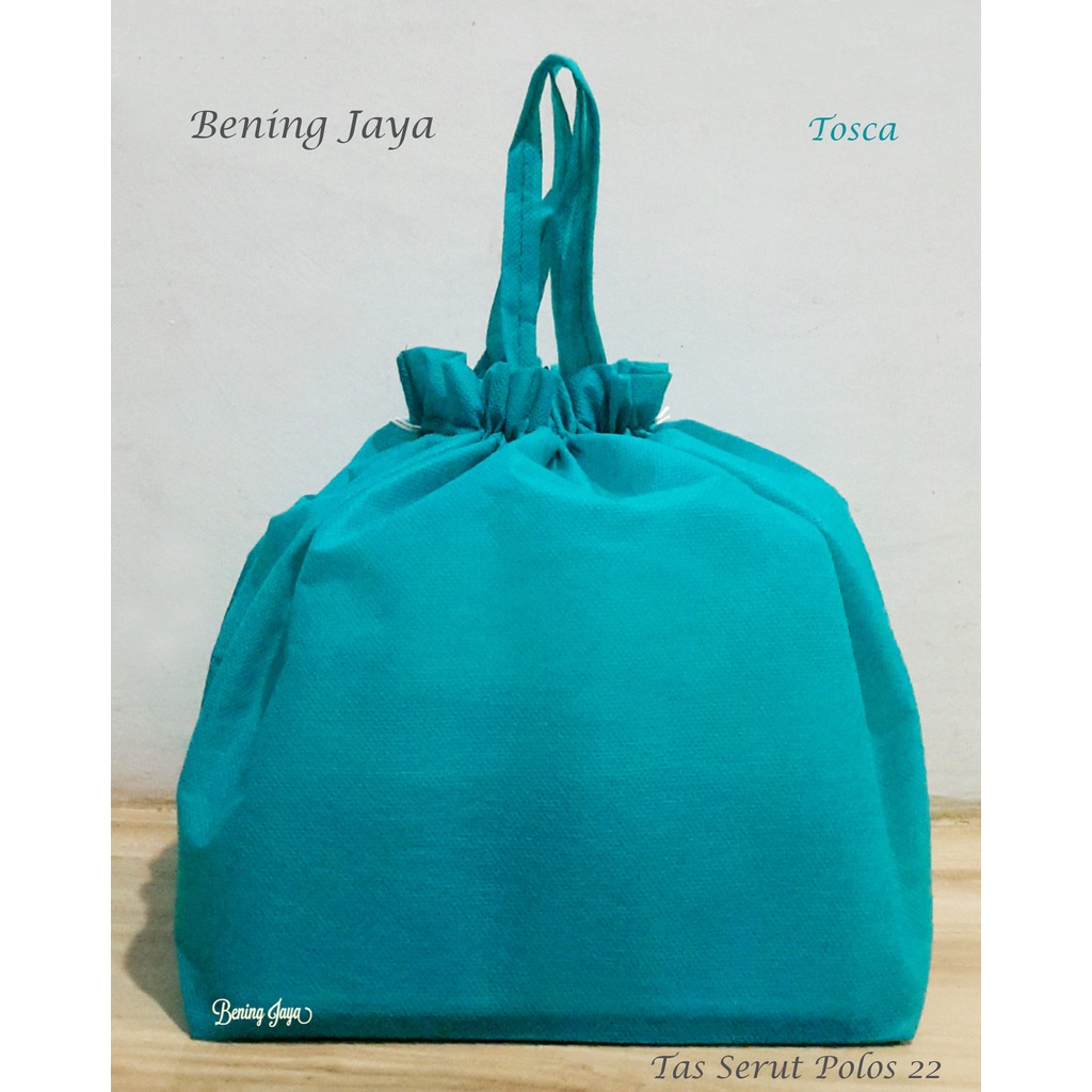 

Tas Hajatan Goodie Bag Serut 22 Full Polos Tosca