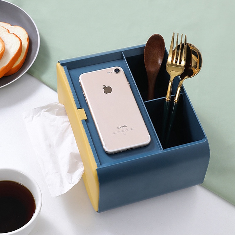 PF-106 Kotak Tisu Serbaguna / Tissue Box / Kotak Penyimpanan /Tissue Box Multifungsi/Smartphone Holder