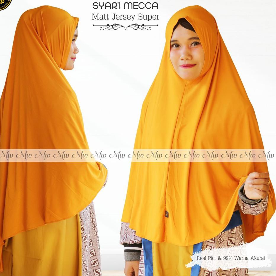 [ Murah ] APU Jilbab syari jumbo non pet / hijab syari polos / jilbab pinguin / jilbab jumbo jersey