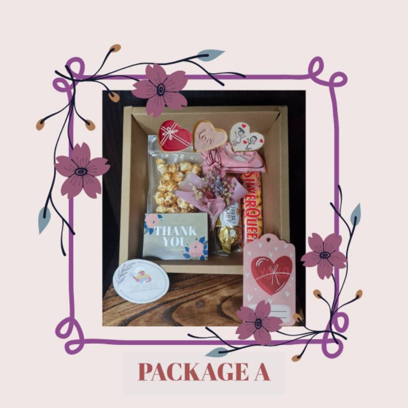 

PACKAGE A (valentine hampers)