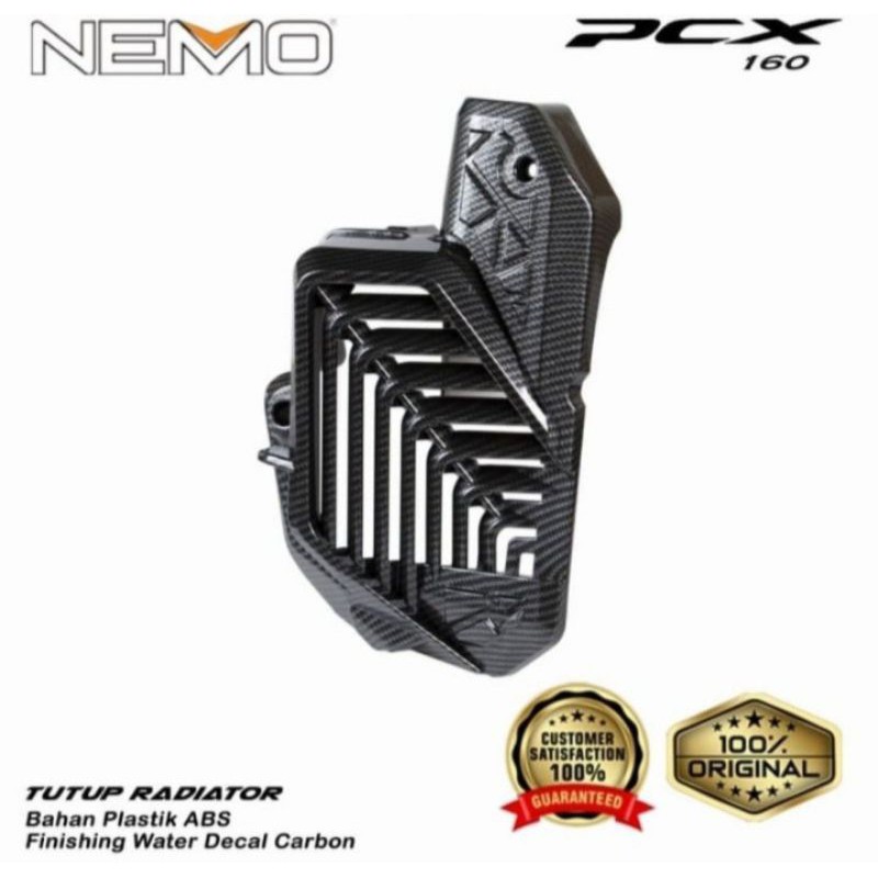 COVER TUTUP RADIATOR HONDA ALL NEW PCX 160 2021 NEW VARIO 160 ADV 160 2022 CARBON