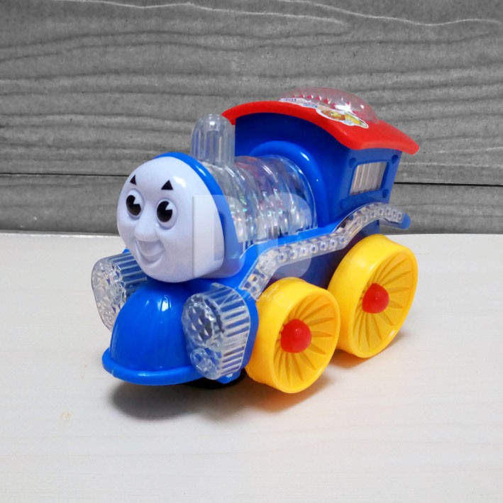 Mainan Anak Thomas Funny Loco - Biru | Mainan Kereta Thomas Lampu & Musik