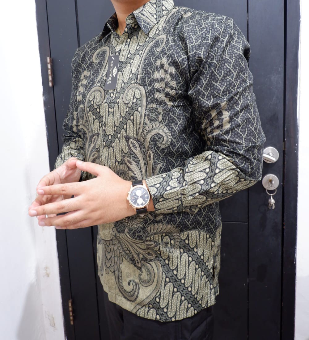 Batik Couple / Baju Batik Couple / Batik Set / Batik Lengan Panjang / Rok Set